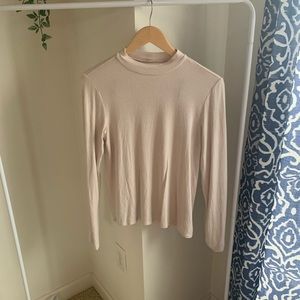 American Eagle Mock Neck Long Sleeve Top